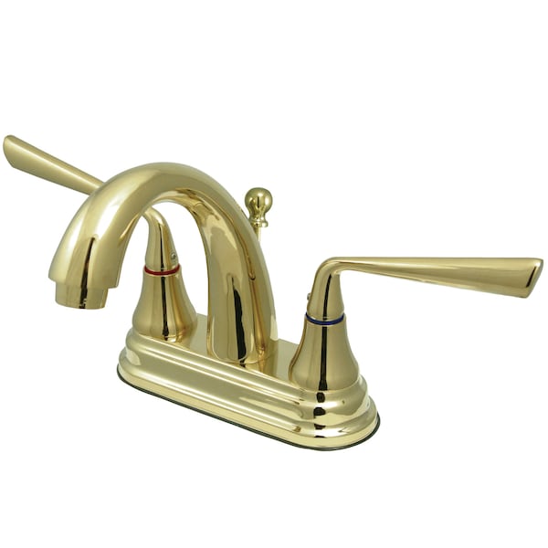 Silver Sage KS7612ZL 4-Inch Centerset Bathroom Faucet with Brass Pop-Up KS7612ZL - main